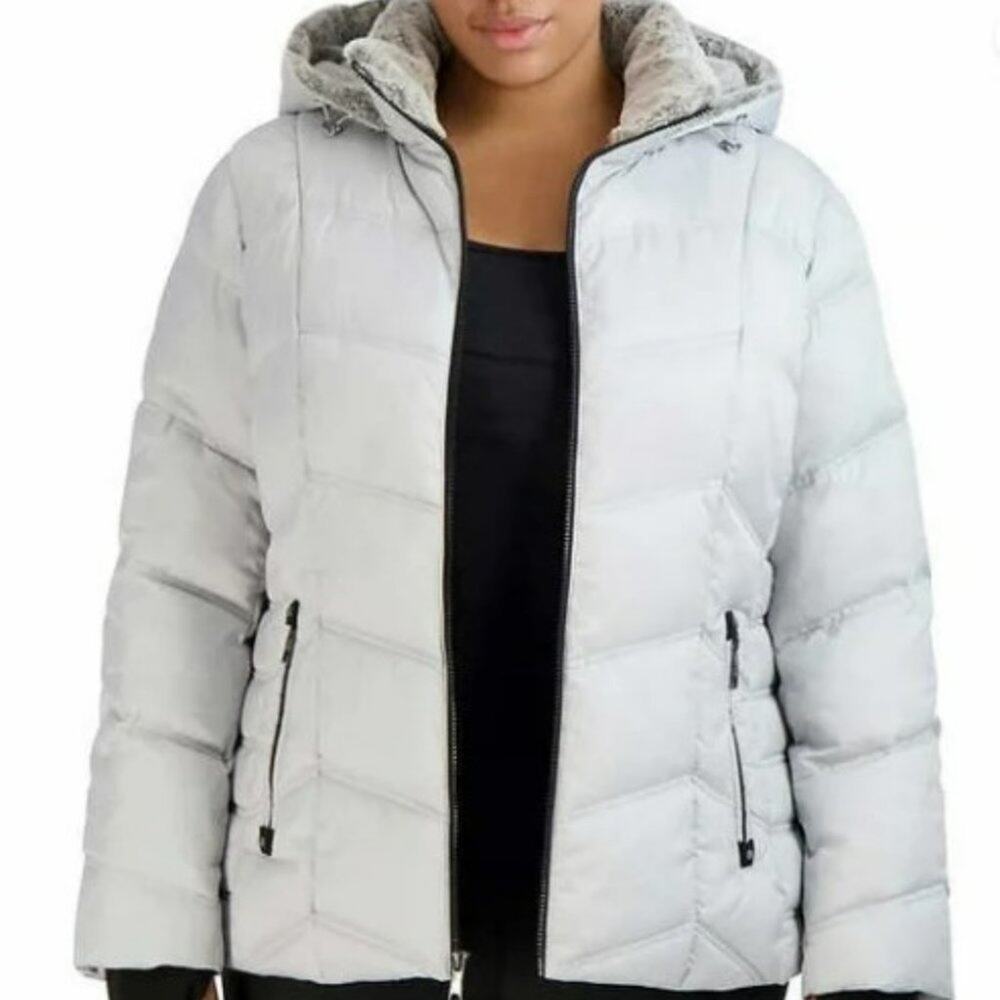 *Nautica Ladies Puffer Jacket - Gray MEDIUM